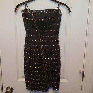 Sexy Black Dress strapless bebe